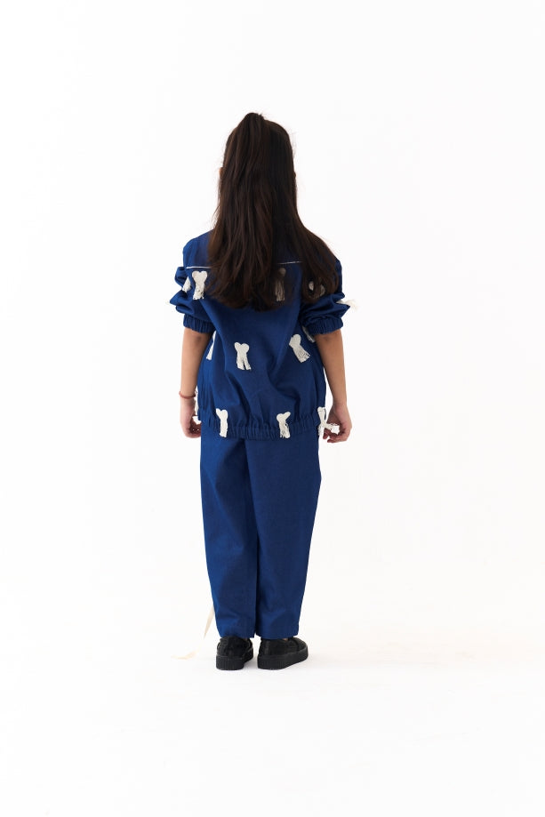 EMB. BOMBER JACKET CO-ORD