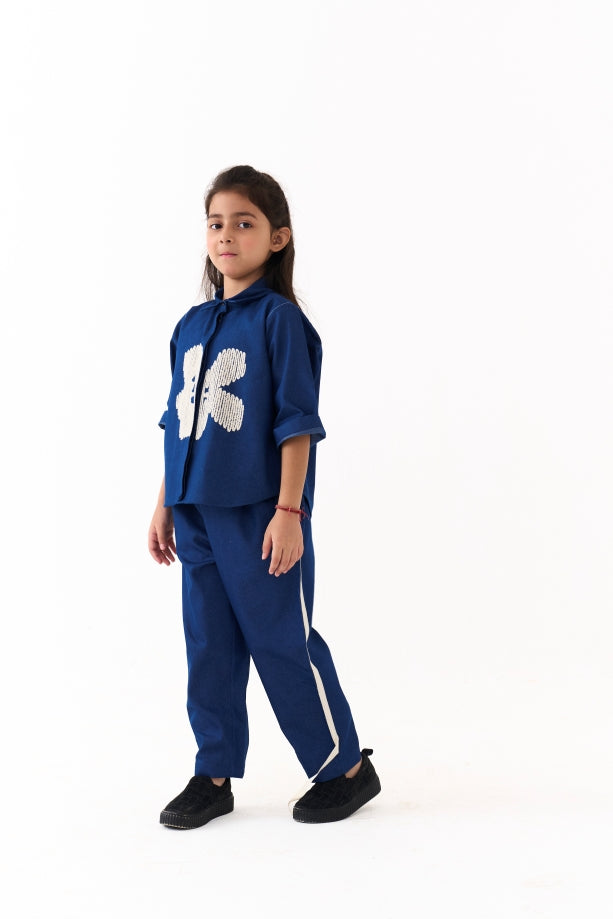 EMB. FLORAL SHIRT CO-ORD