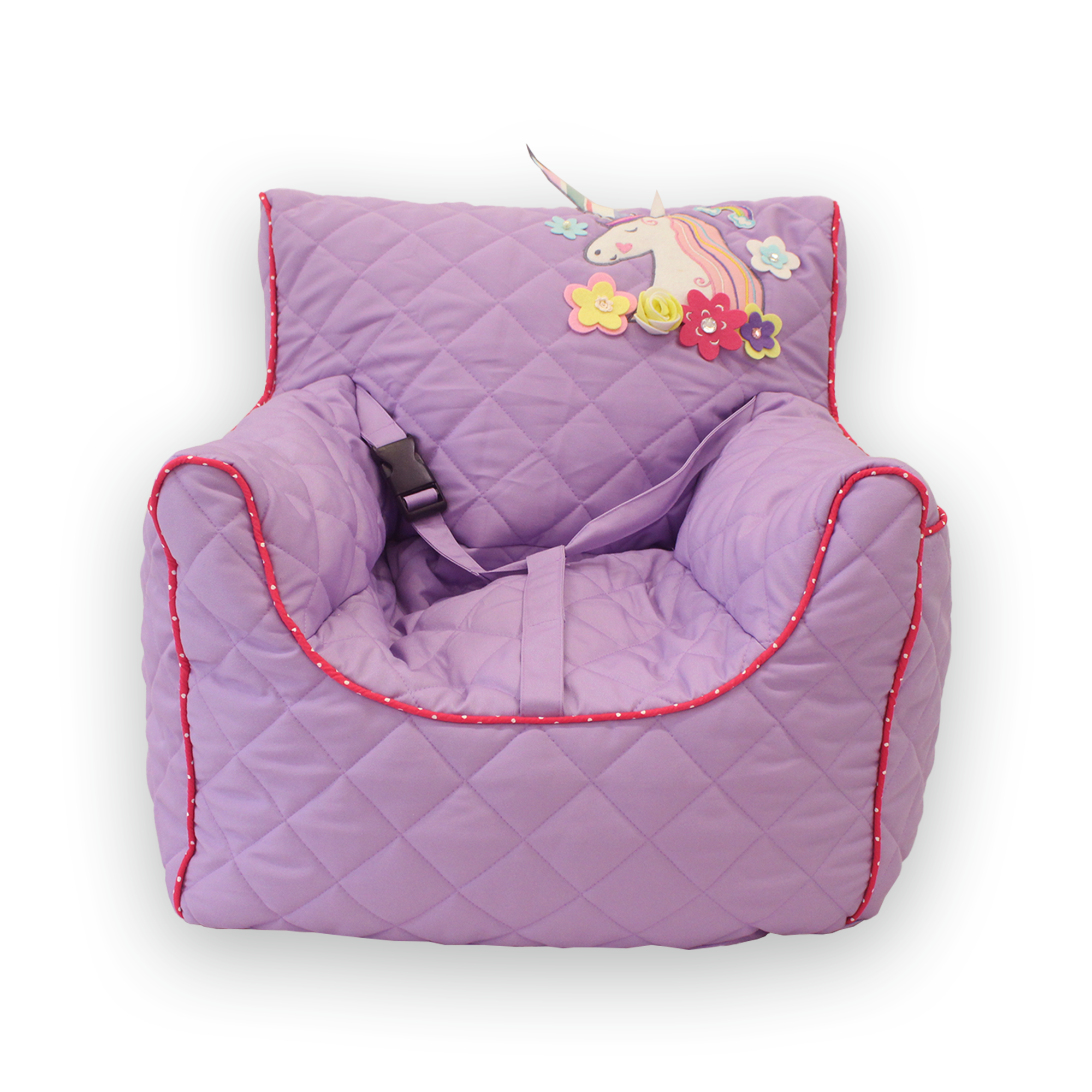 Unicorn - Lavendar - Bean Chair Bag Quilted