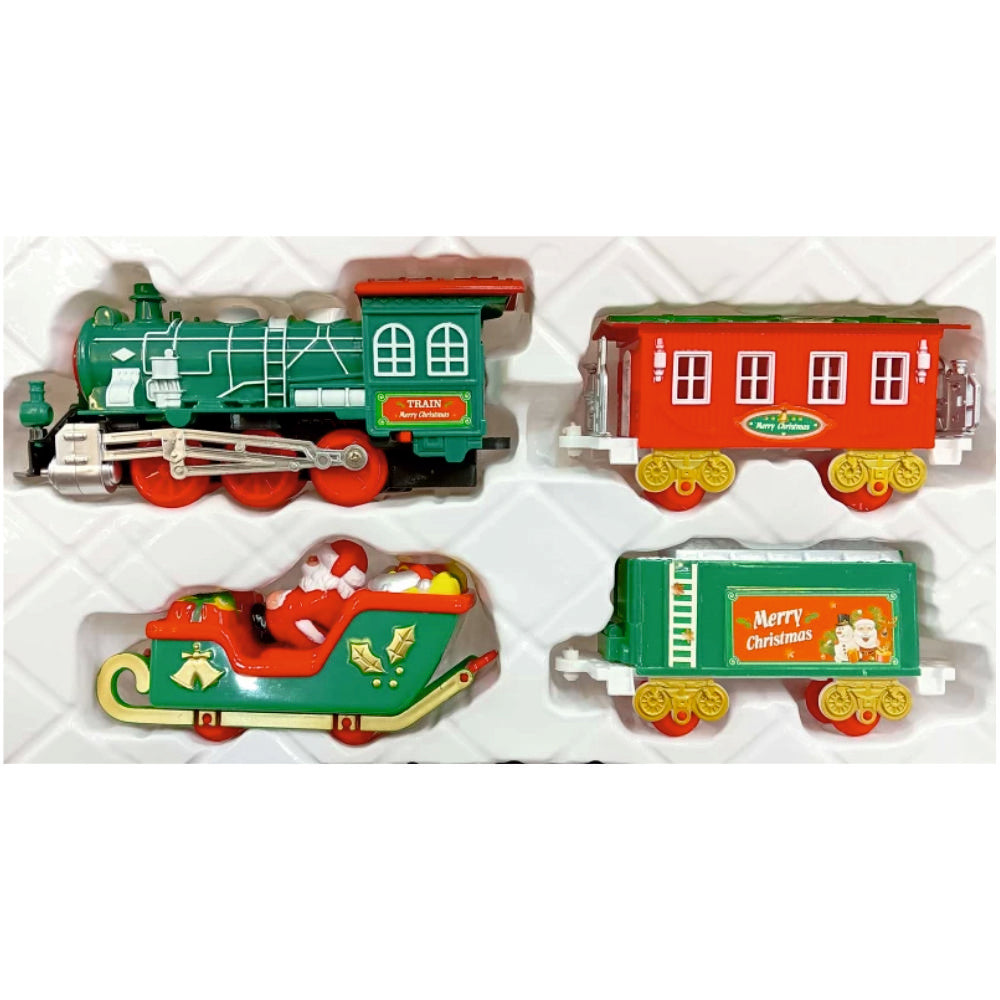 Santa’s Sound & Light train around the tree