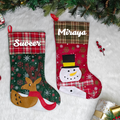 Vintage Holiday Stocking - Set of 2