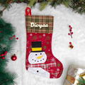 Vintage Holiday Stocking - Snowman