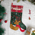 Vintage Holiday Stocking - Reindeer
