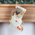 Golden Glow Stocking - Santa
