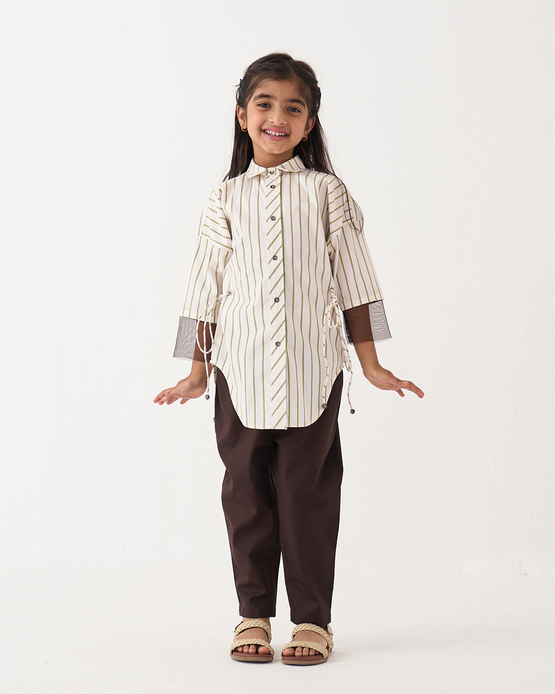 SIDE DRAWSTRING SHIRT CO-ORD