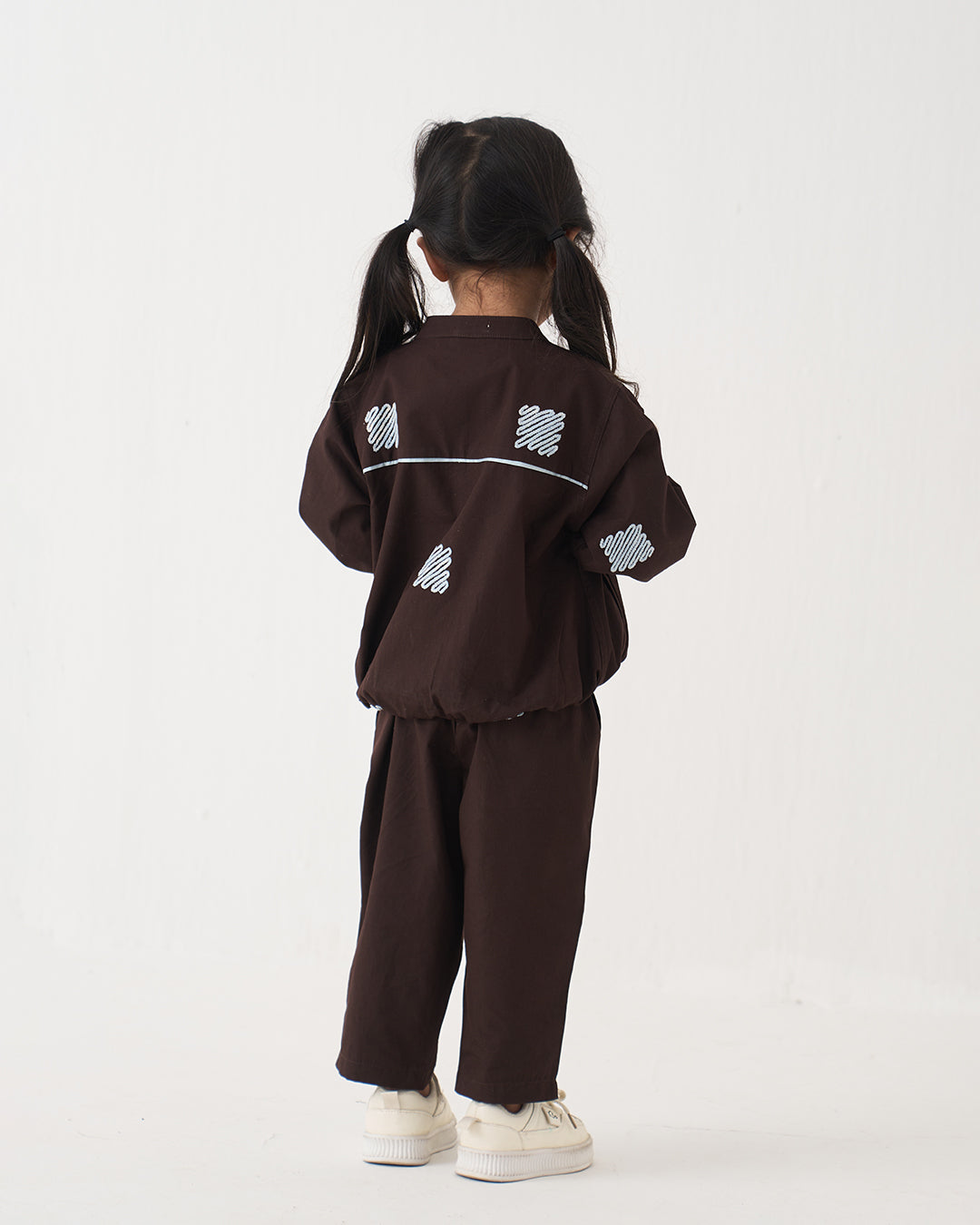 EMB. BOMBER JACKET CO-ORD SET OF 2