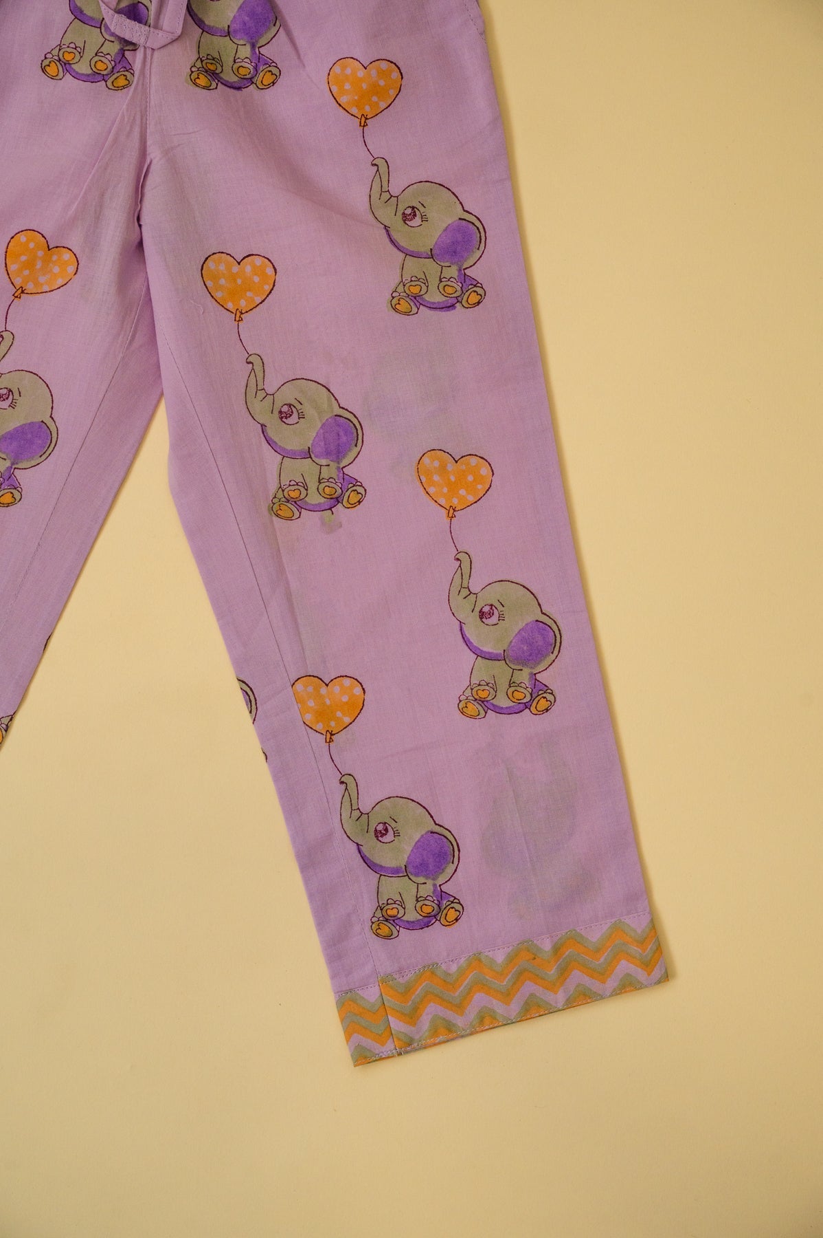 Light Purple Elephant Kids Night Suit