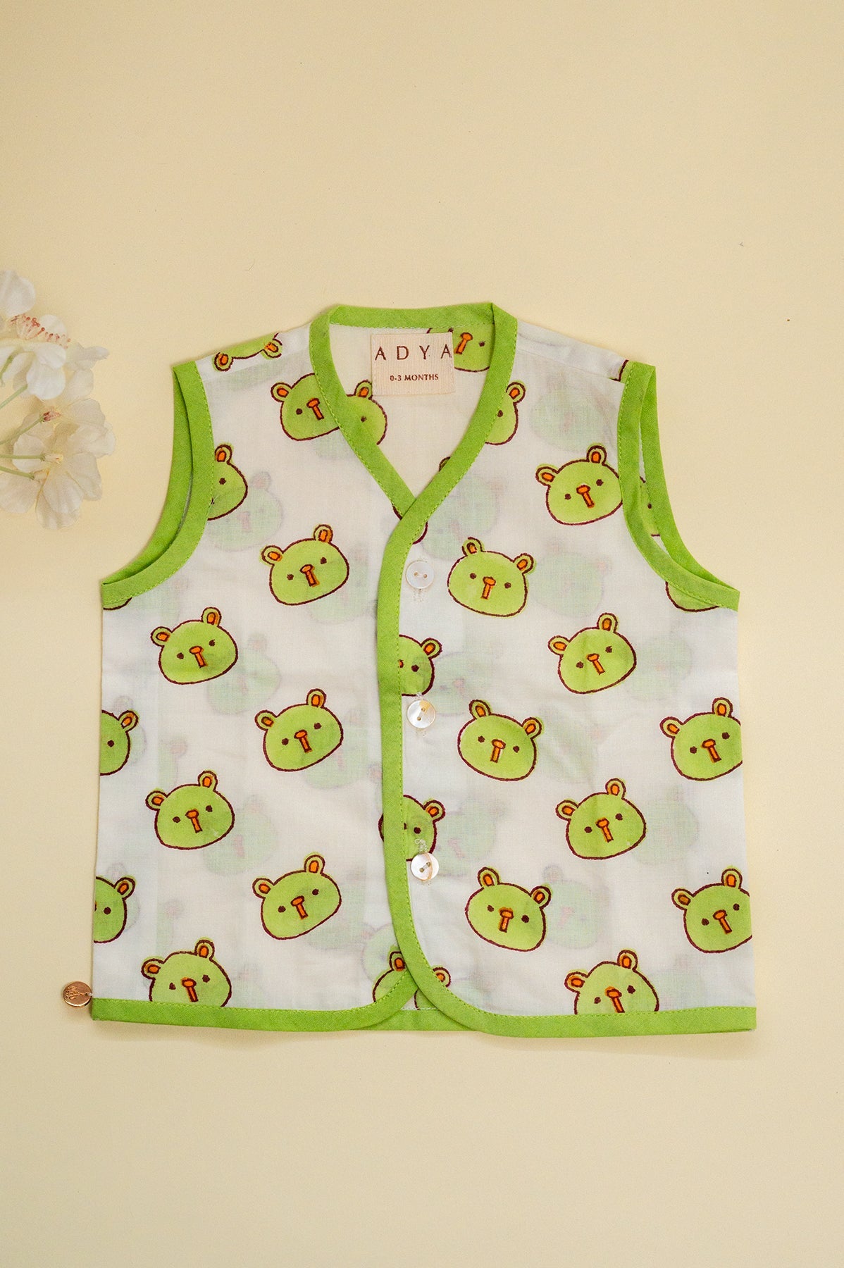 Green Panda Infant Jhabla