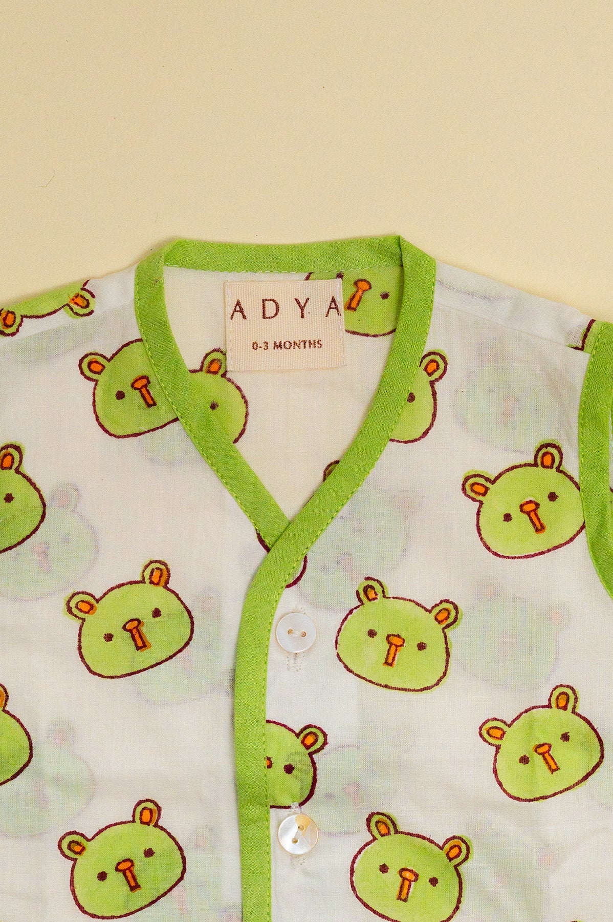 Green Panda Infant Jhabla