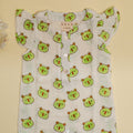 Green Panda Infant Romper
