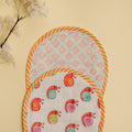 Colorful snail Cotton Reversible Burp Cloth- Pack of 2