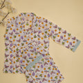 Lilac Butterfly Kids Night Suit