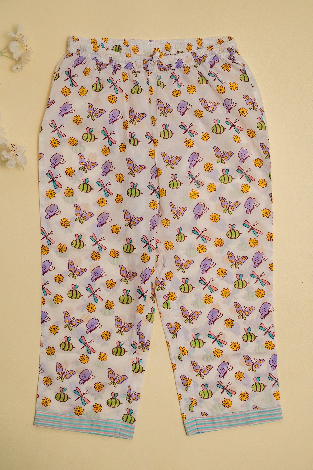 Lilac Butterfly Kids Night Suit