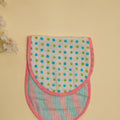 Lilac Polka Dots Cotton Reversible Burp Cloth- Pack of 2