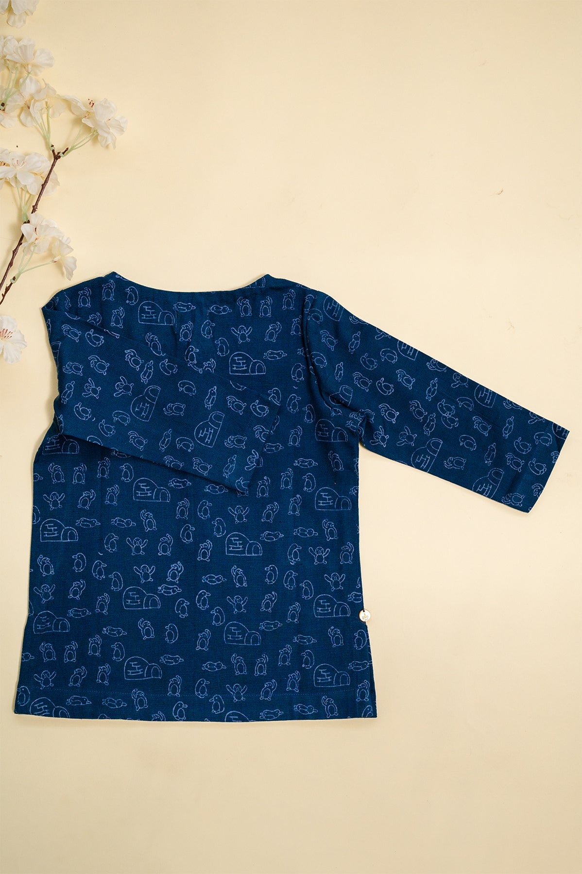 Blue Penguin Block Print Kurta Set