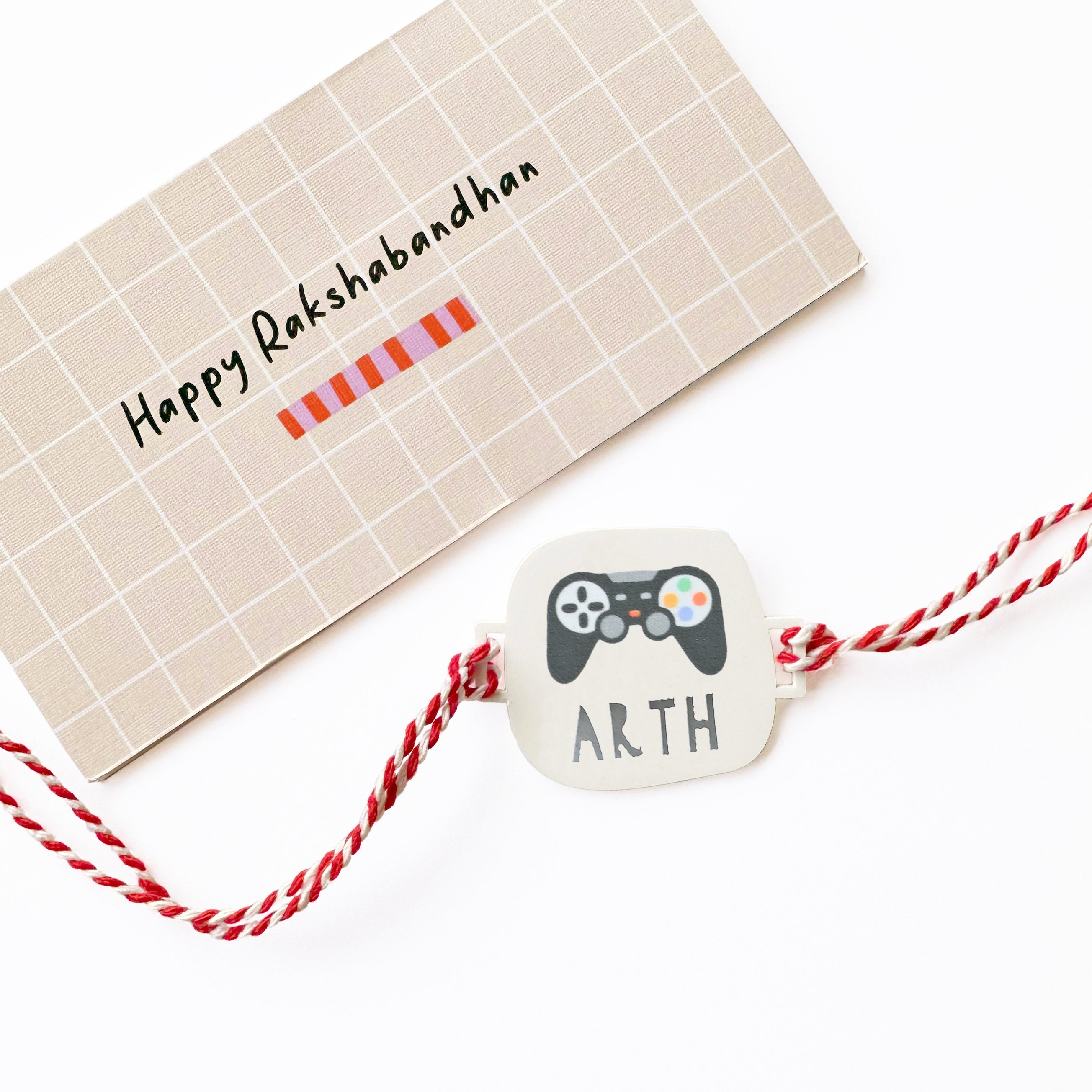 Personalised printed video game rakhi for kids – Totdot