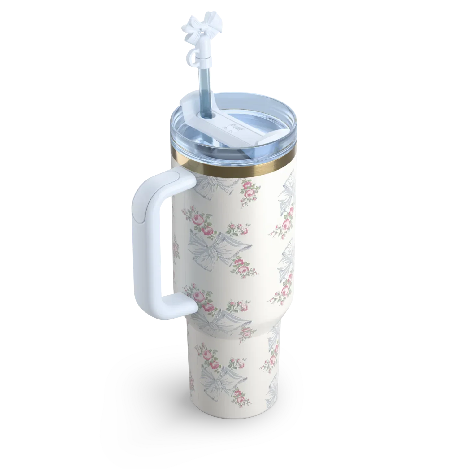 Limited Edition Stanley × Rosa Beaux Blue  - Blushing Bows - 40oz