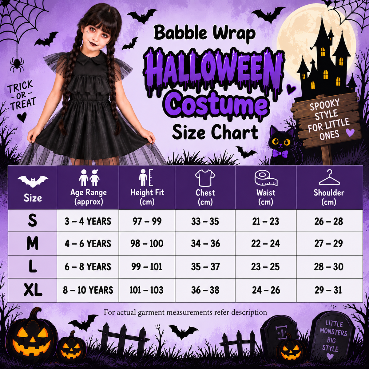 Wednesday Gothic Halloween Dress
