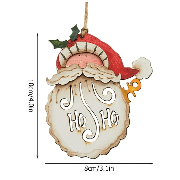 Ho Ho Whiskers Santa Ornament