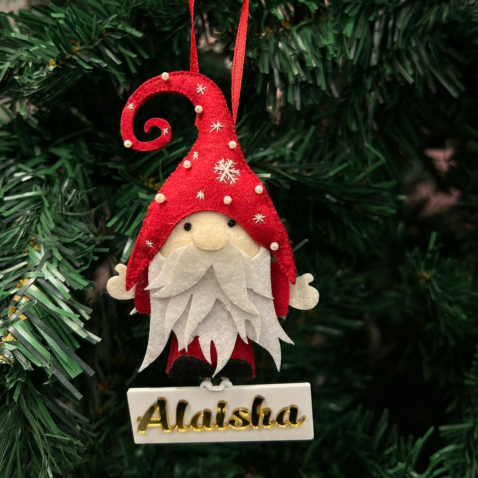 Gnome Felt Ornament