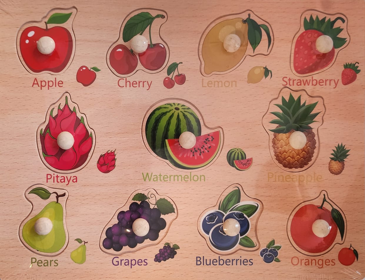 Fruit 3 Knob Puzzle