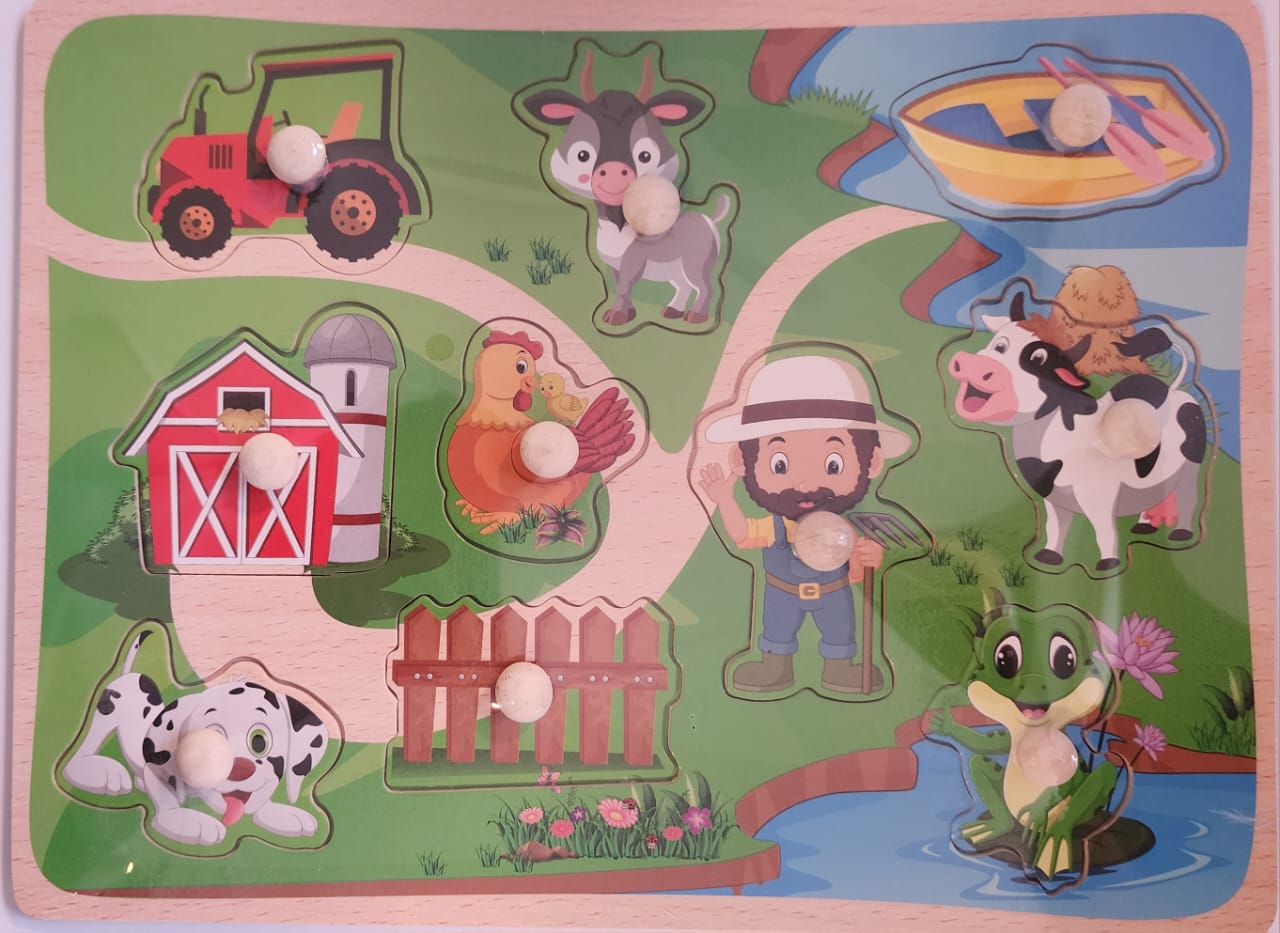 Farm 2 Knob Puzzle