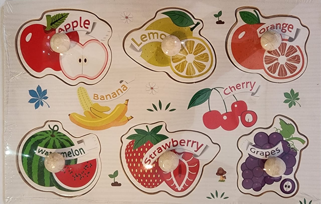 Fruit 2 Knob Puzzle