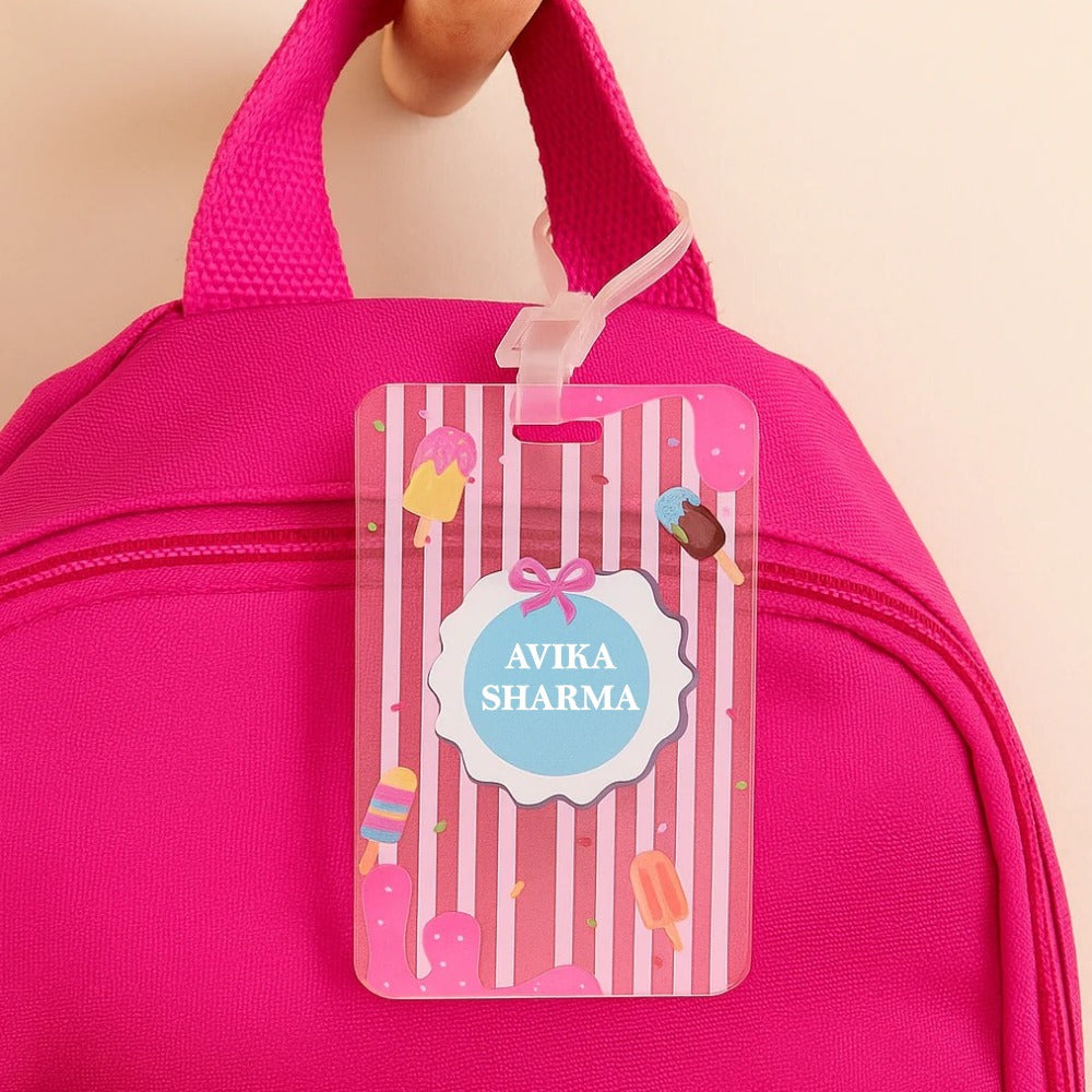 Acrylic Luggage Tag - Ice Cream Delights