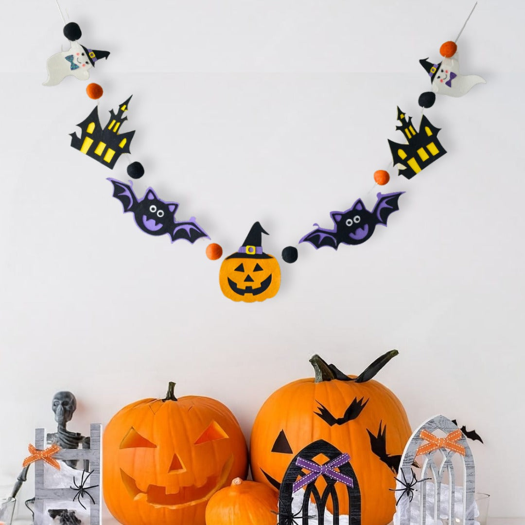 Happy Halloween Bunting – Haunted Castle