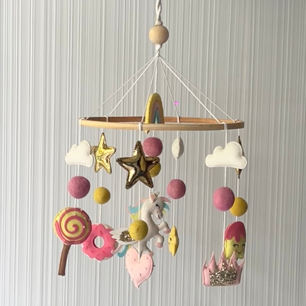 Whimsical Unicorn - Cot / Crib Mobile