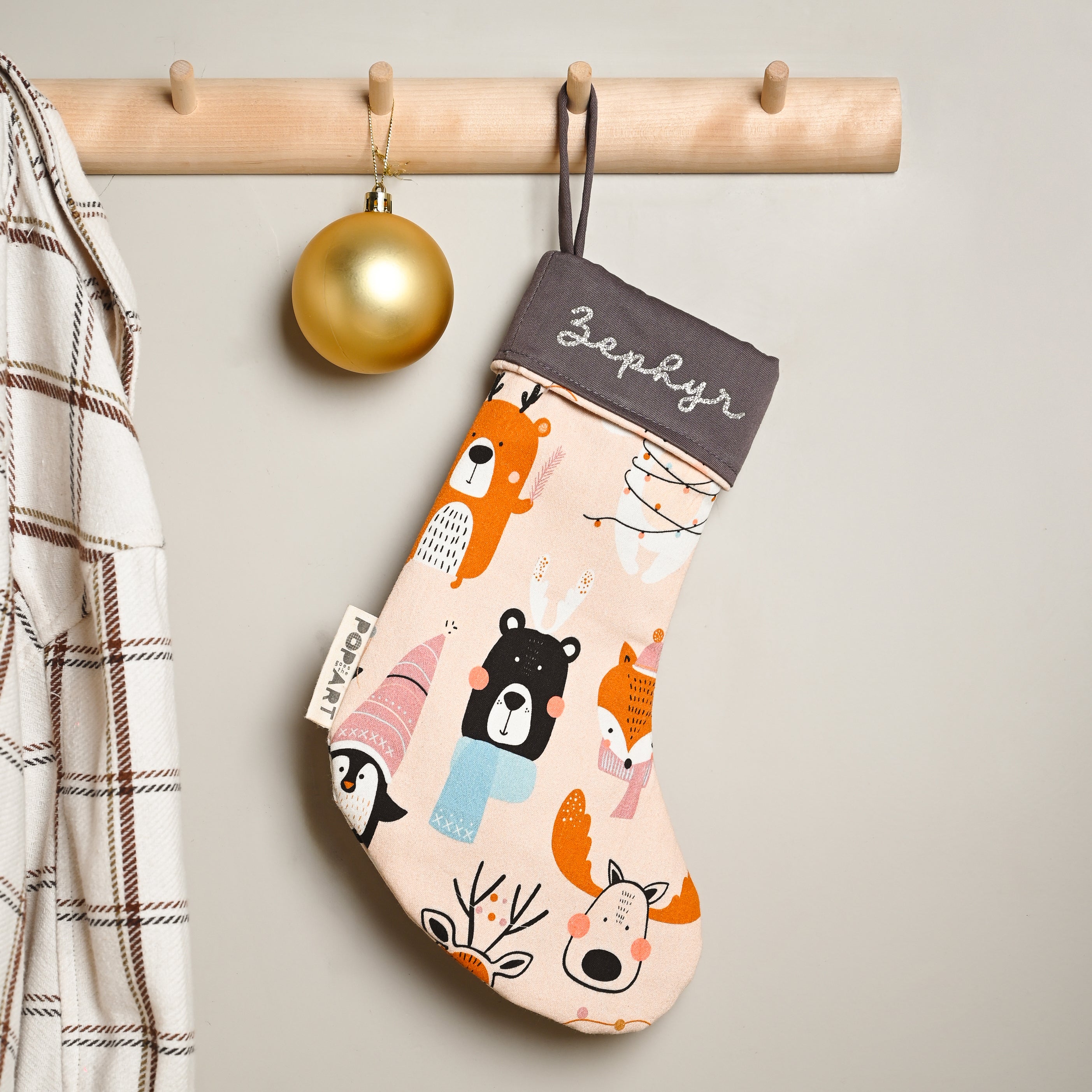 Personalised Stocking | Winter Animals