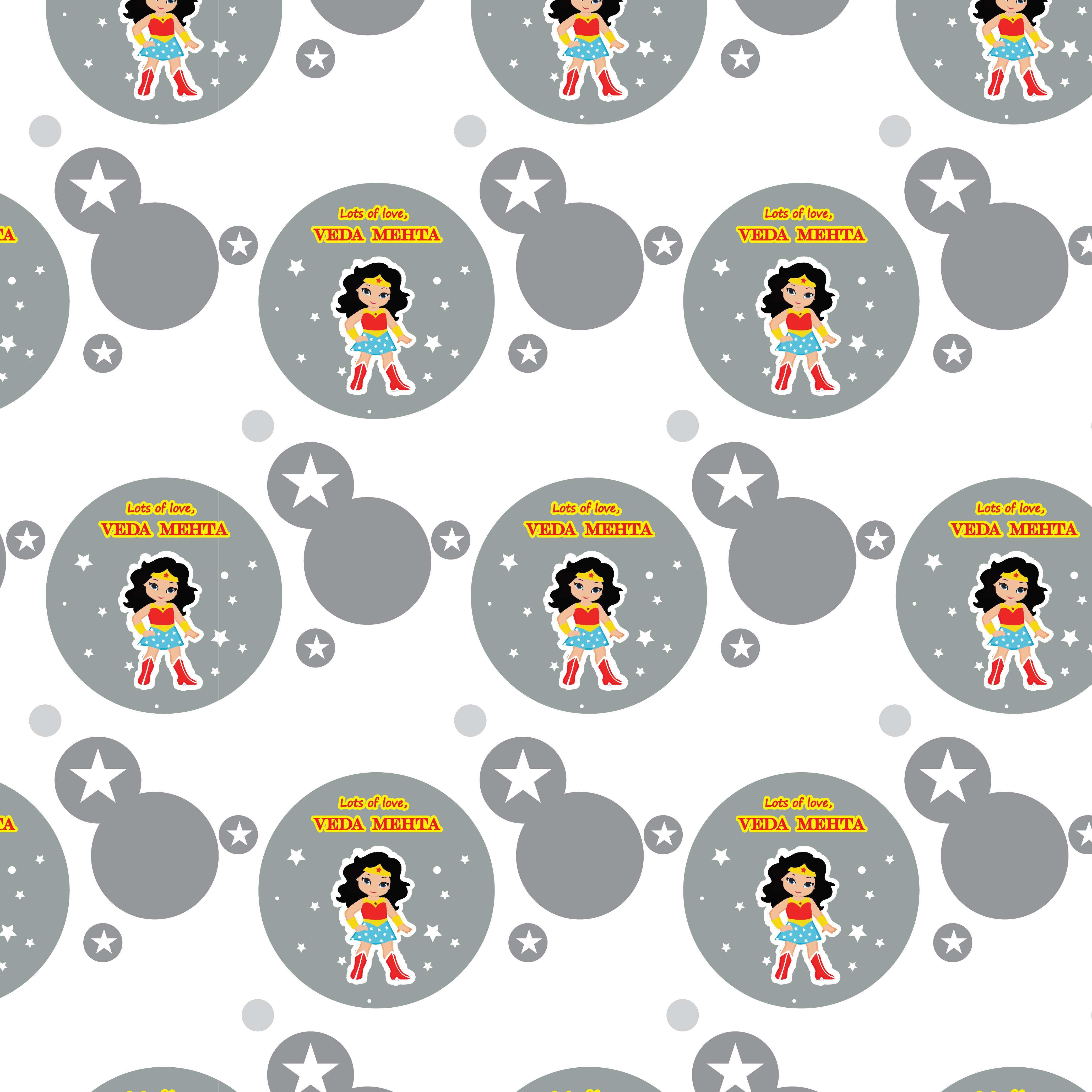 Gift Wrapping Paper -  Wonder Woman Power