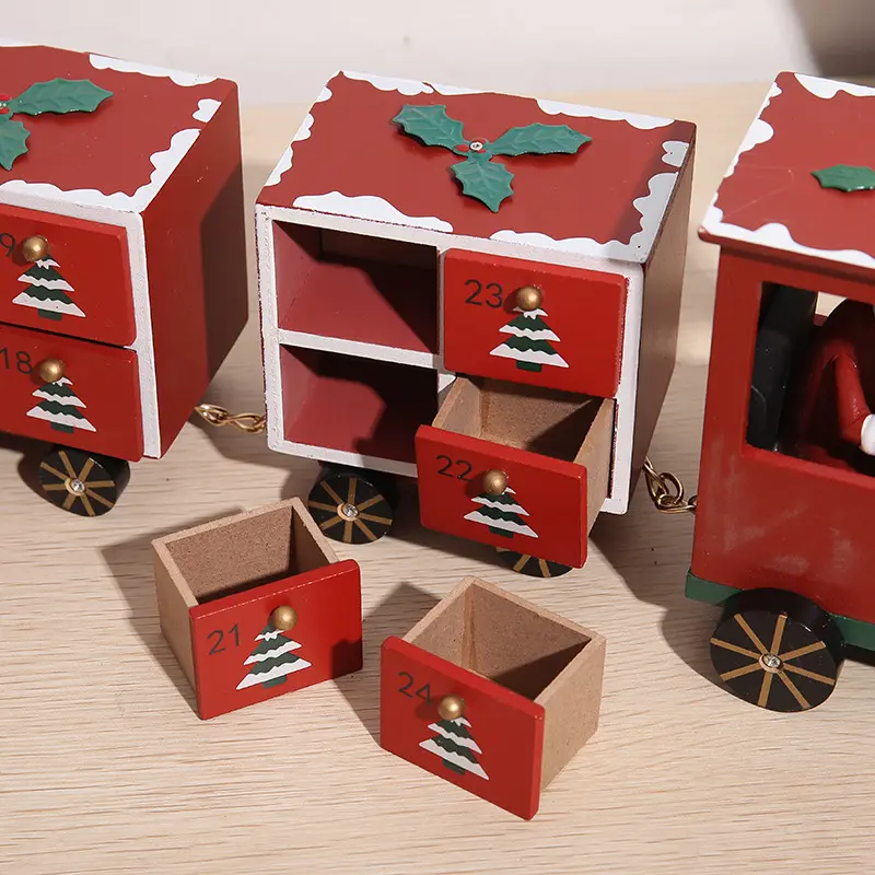 Evergreen Adventure Express - Wooden Advent Calendar