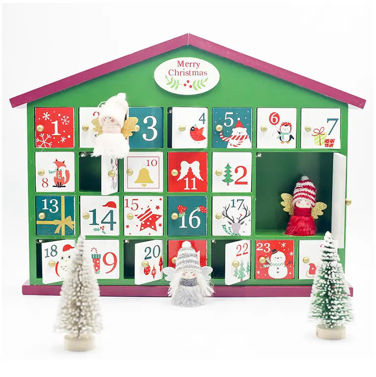 Tinsel Town House - Wooden Advent Calendar