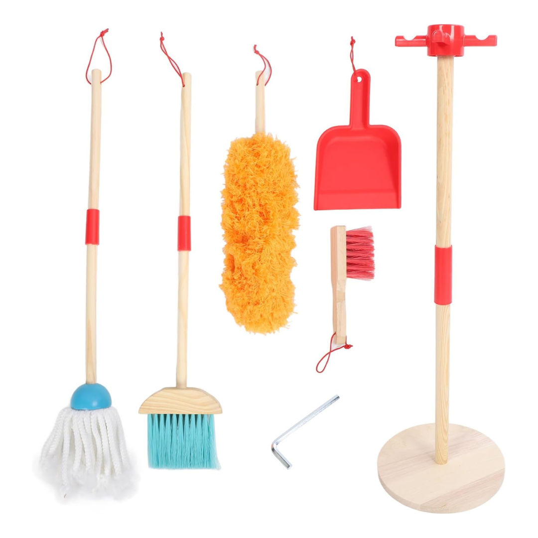 Wooden Cleaning Set Toy - 6 Pcs