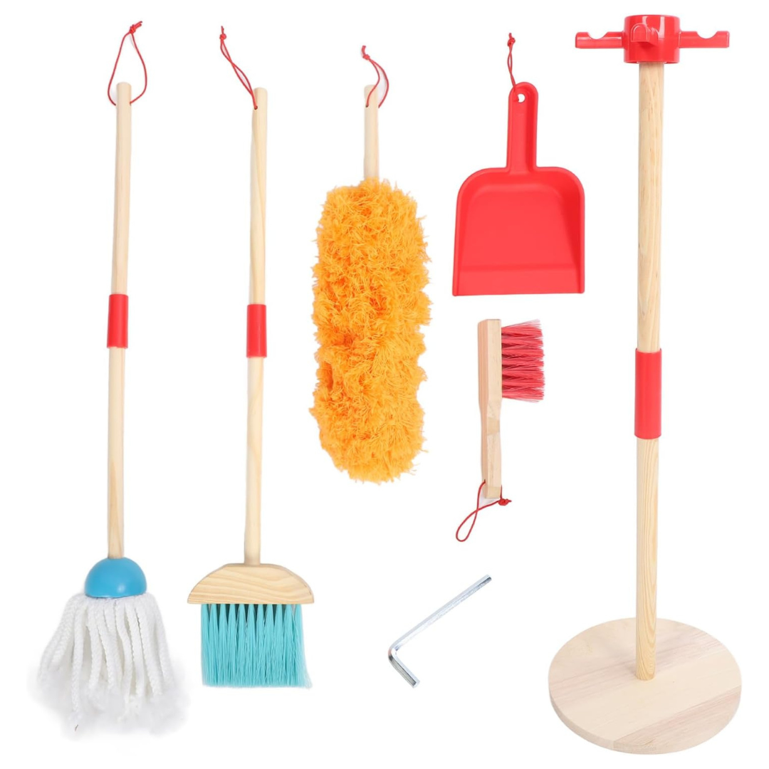 Wooden Cleaning Set Toy - 6 Pcs