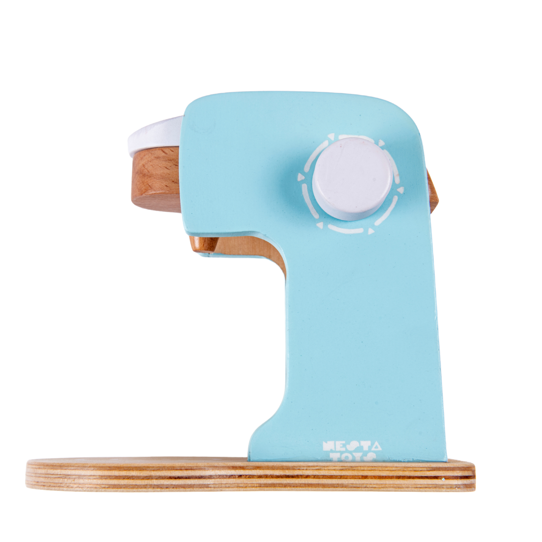 Wooden Coffee Maker Blue Color - Totdot