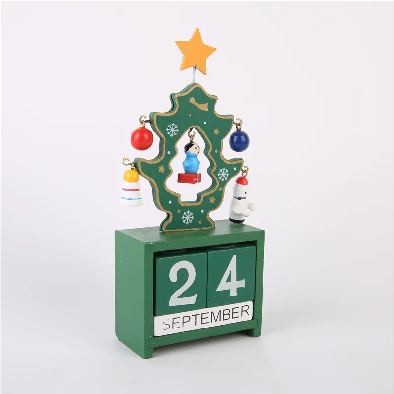 Wooden DIY Advent Calendar - Countdown to Merry Day Green