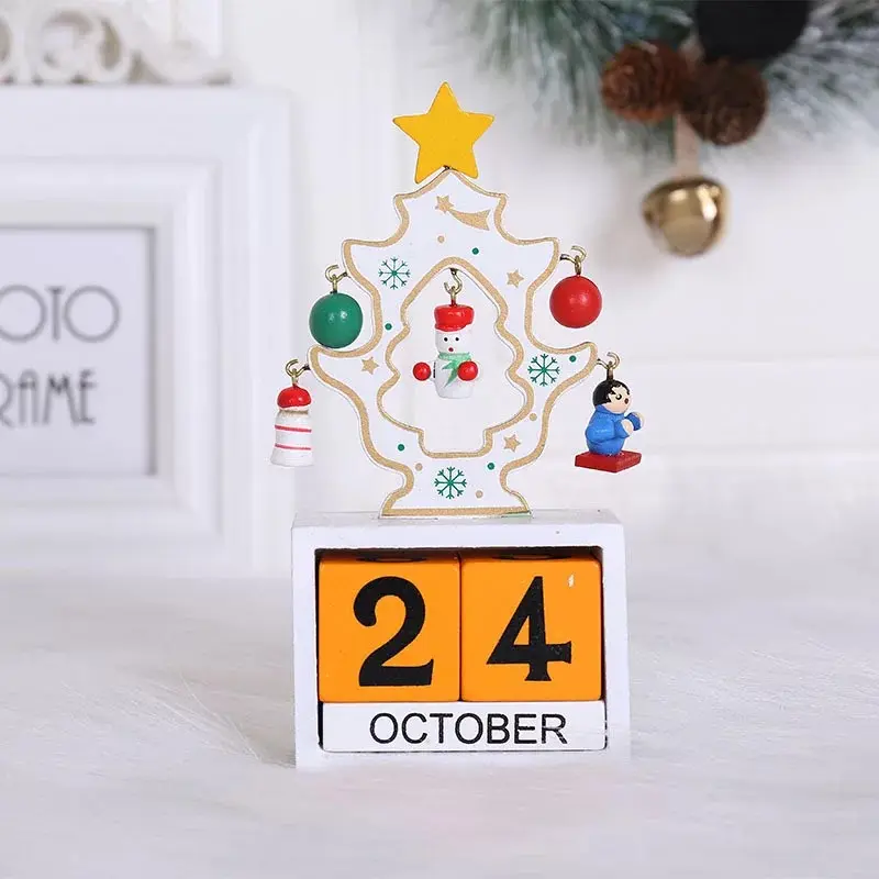 Wooden DIY Advent Calendar - Countdown to Merry Day White