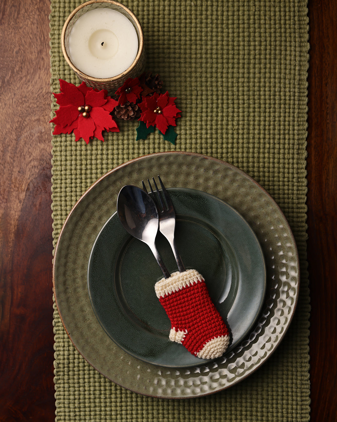 Christmas Cutlery Stocking Holder