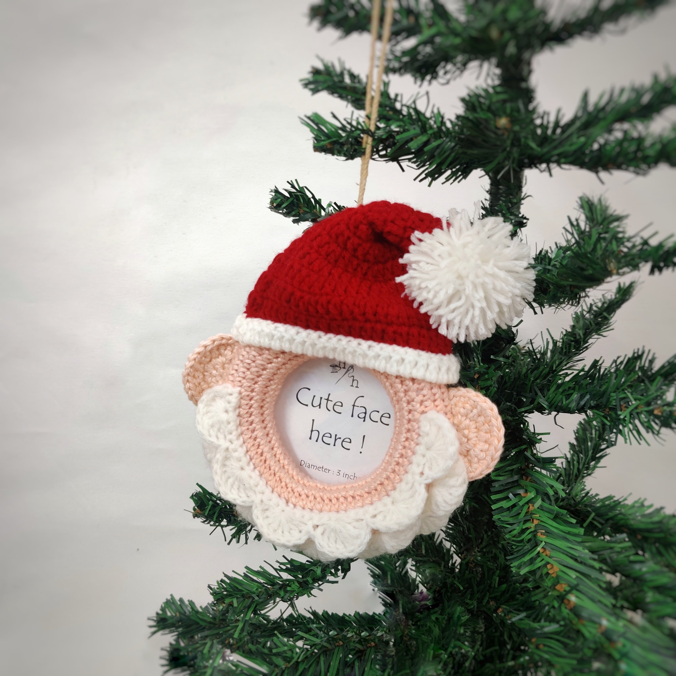 Santa Photo Ornament