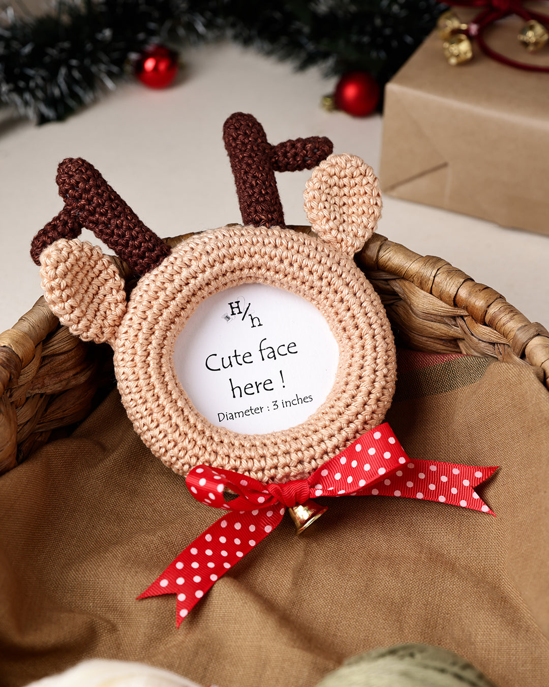 Reindeer Photo Ornament