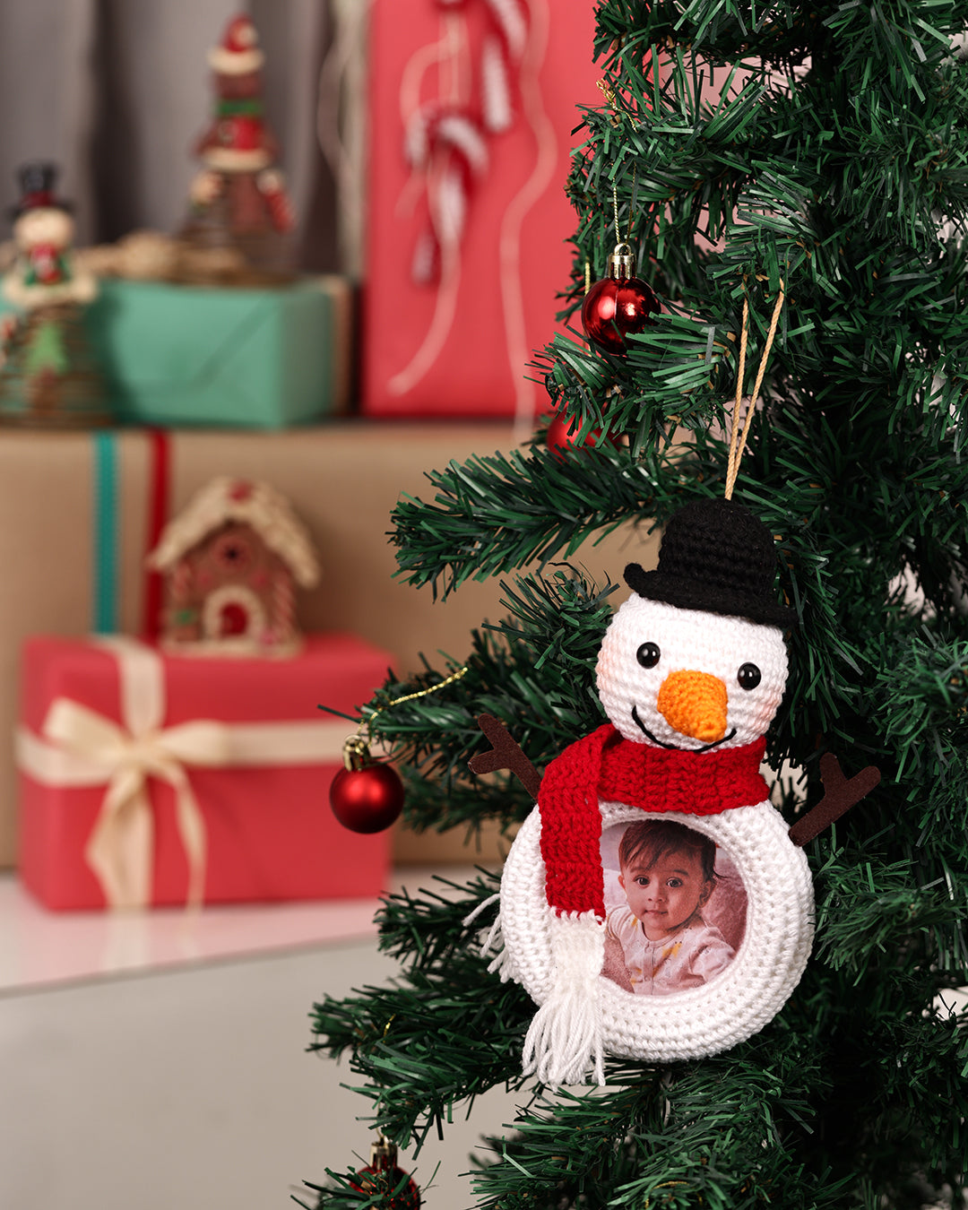Snowman Photo Ornament