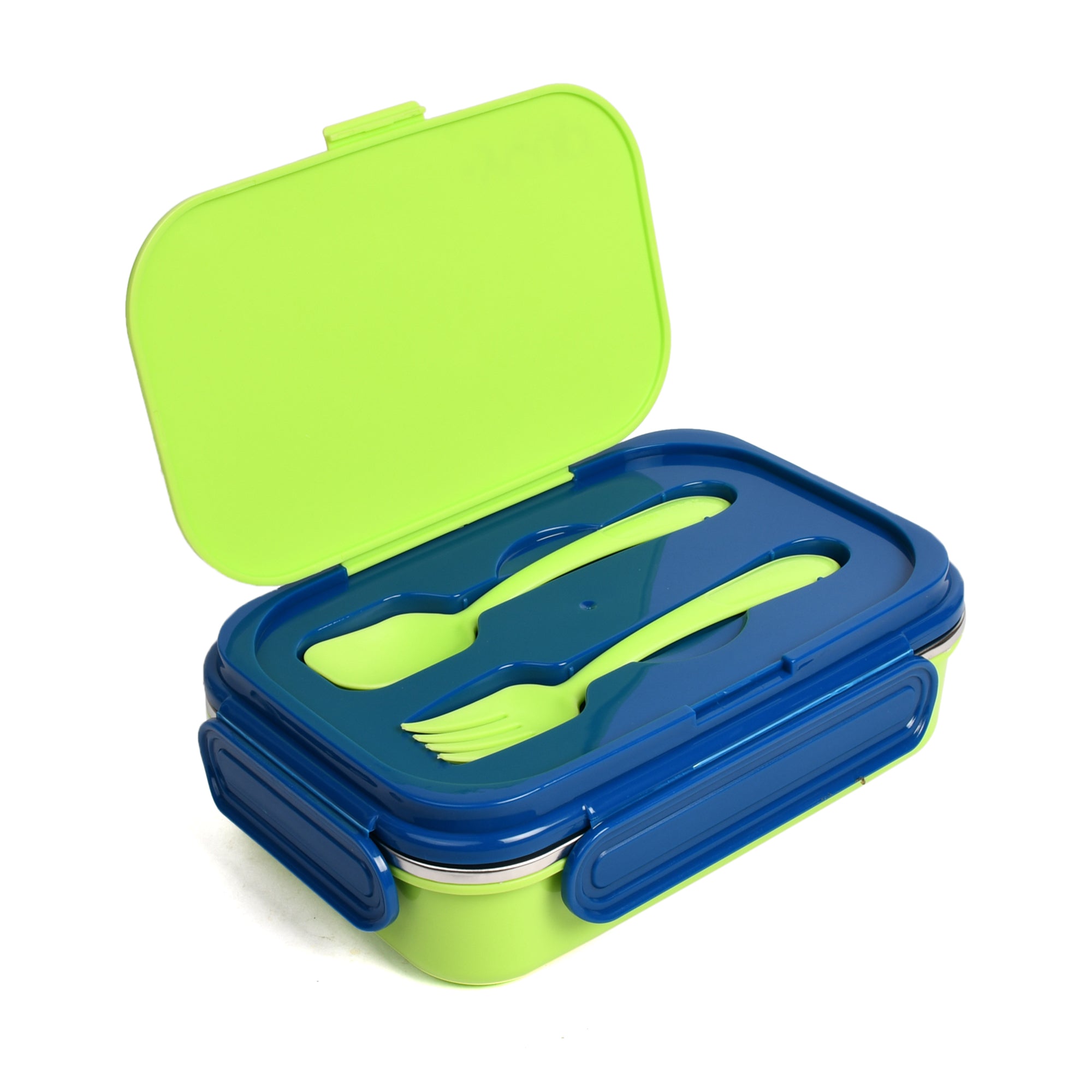 Stainless Steel Insulated Lunch Box With Fork, Spoon And Small Container Rolex-850 Ml