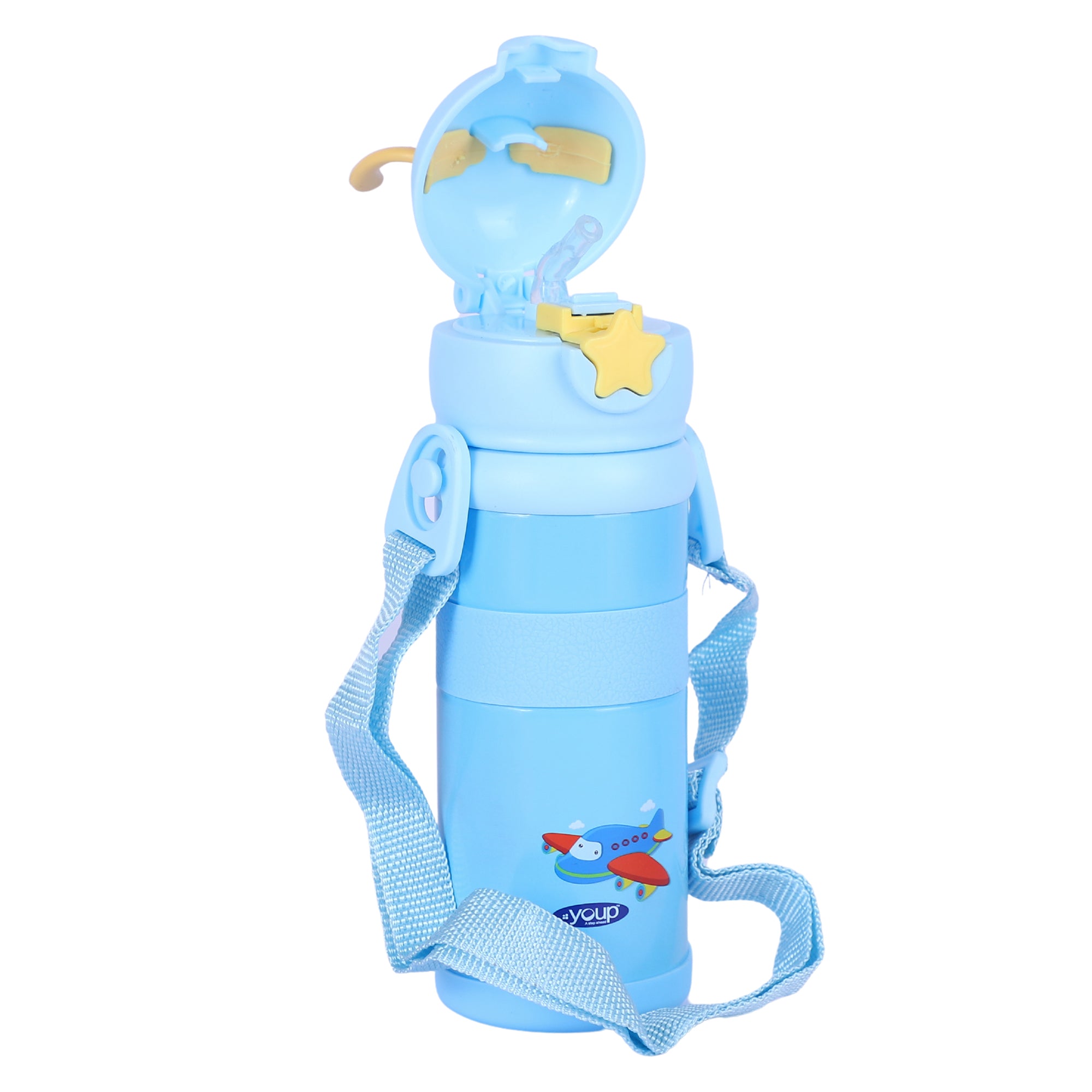 Stainless Steel Kids Sipper Bottle With Strap Joy -600 Ml
