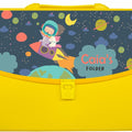 Personalised Yellow Folder - Rocket Adventures