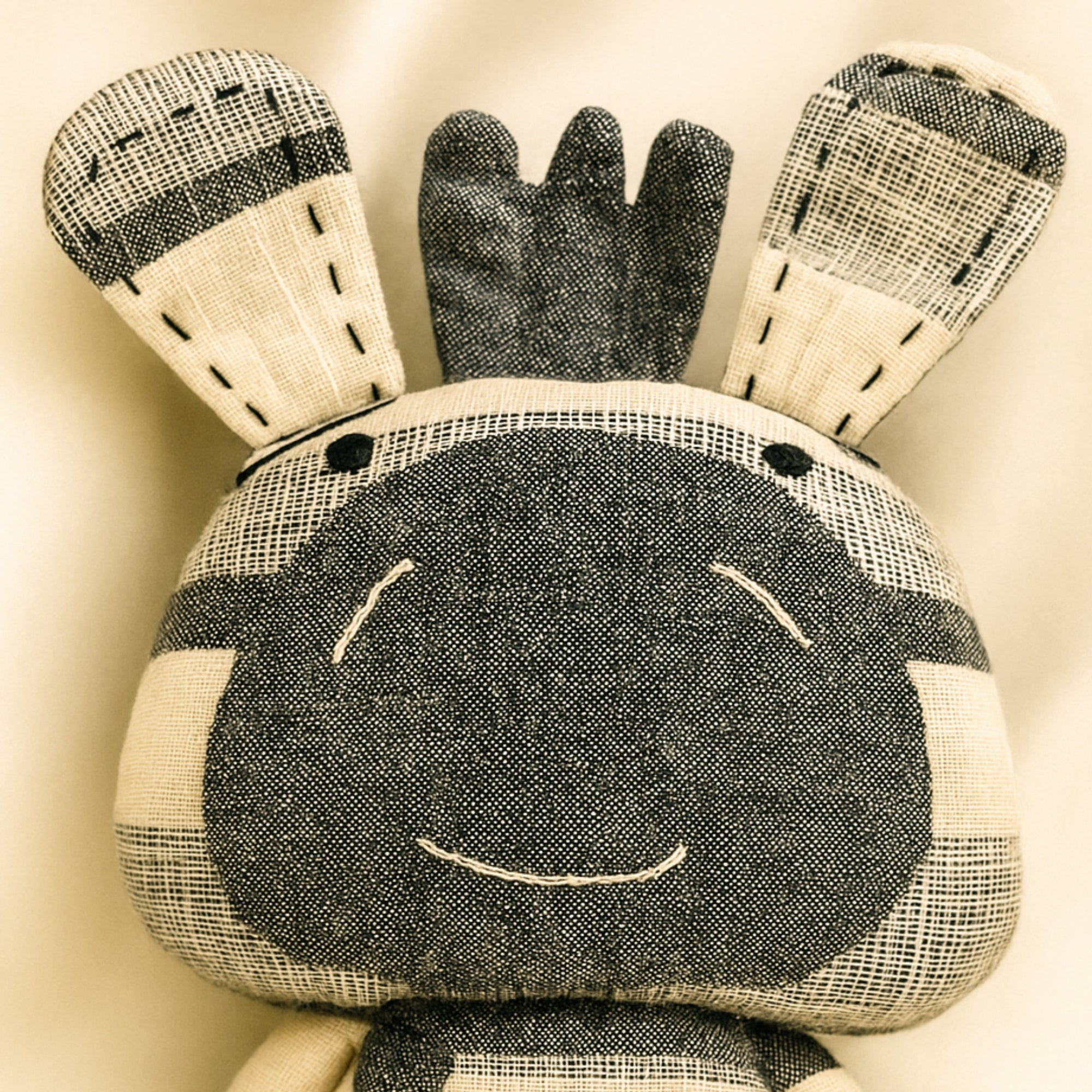 Zebra Handmade Organic Fabric Toy