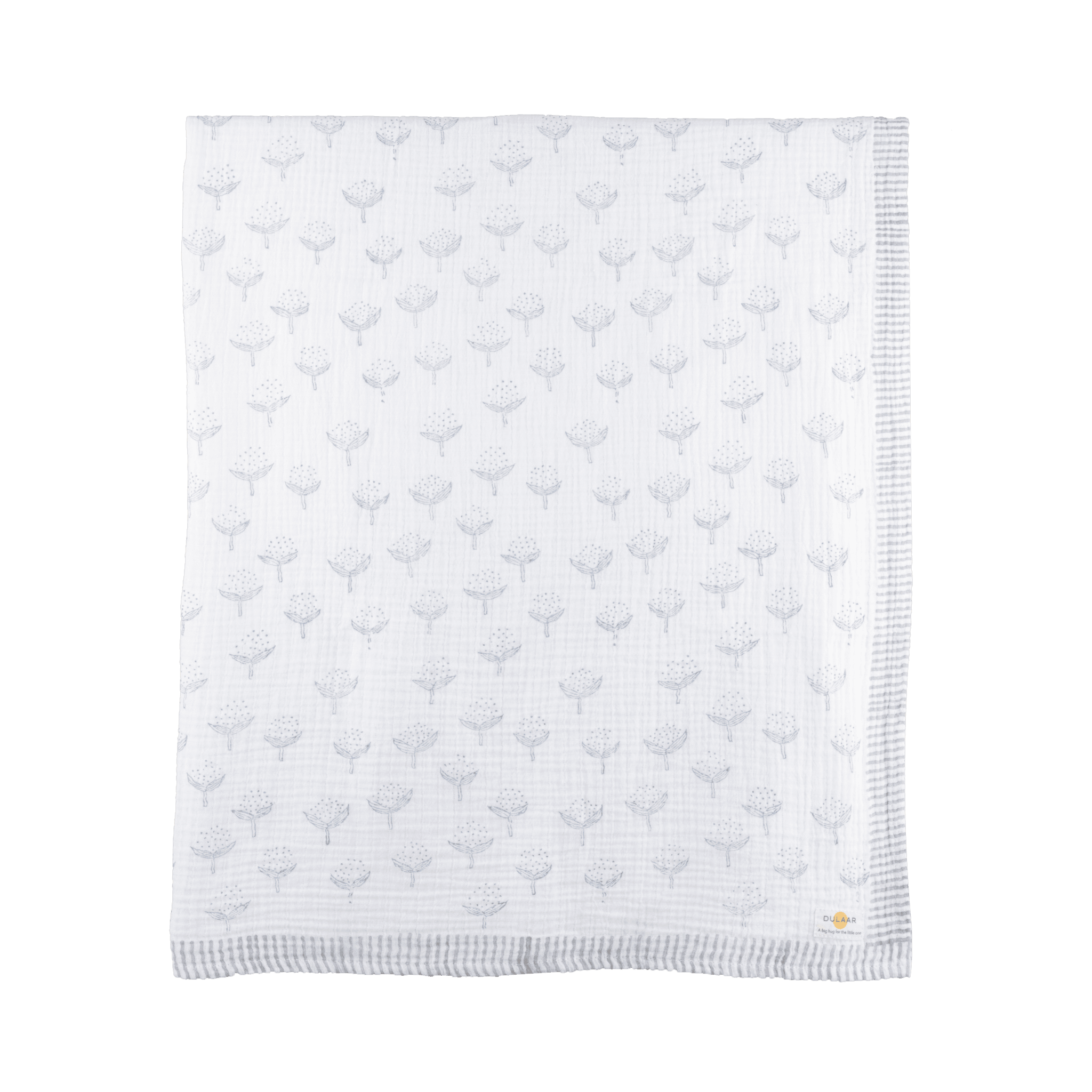 A Day With Dinos Organic Muslin Swaddle (Hand-Block Printed) - Totdot