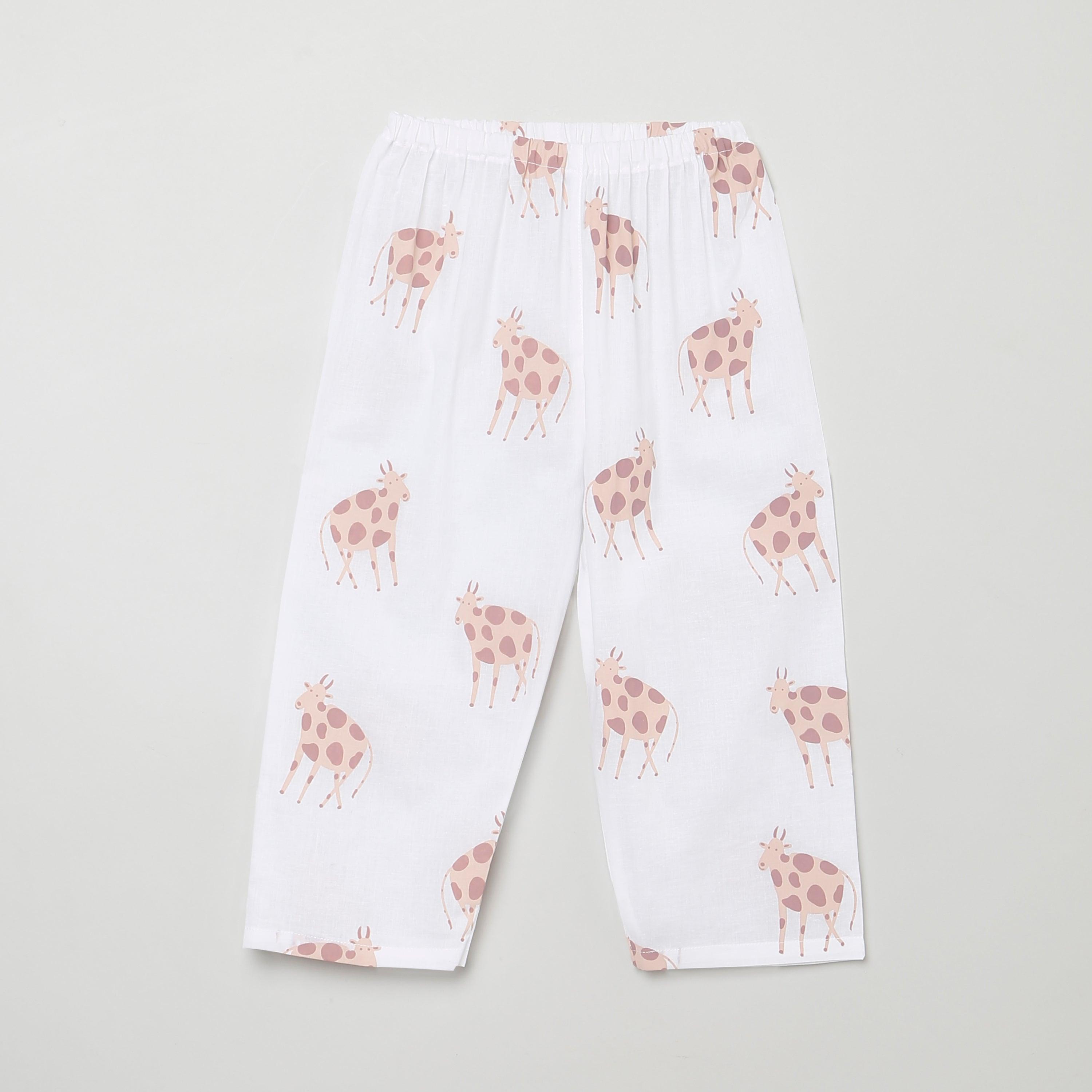 A Herd of Cows' Kurta Pyjama Set - Totdot