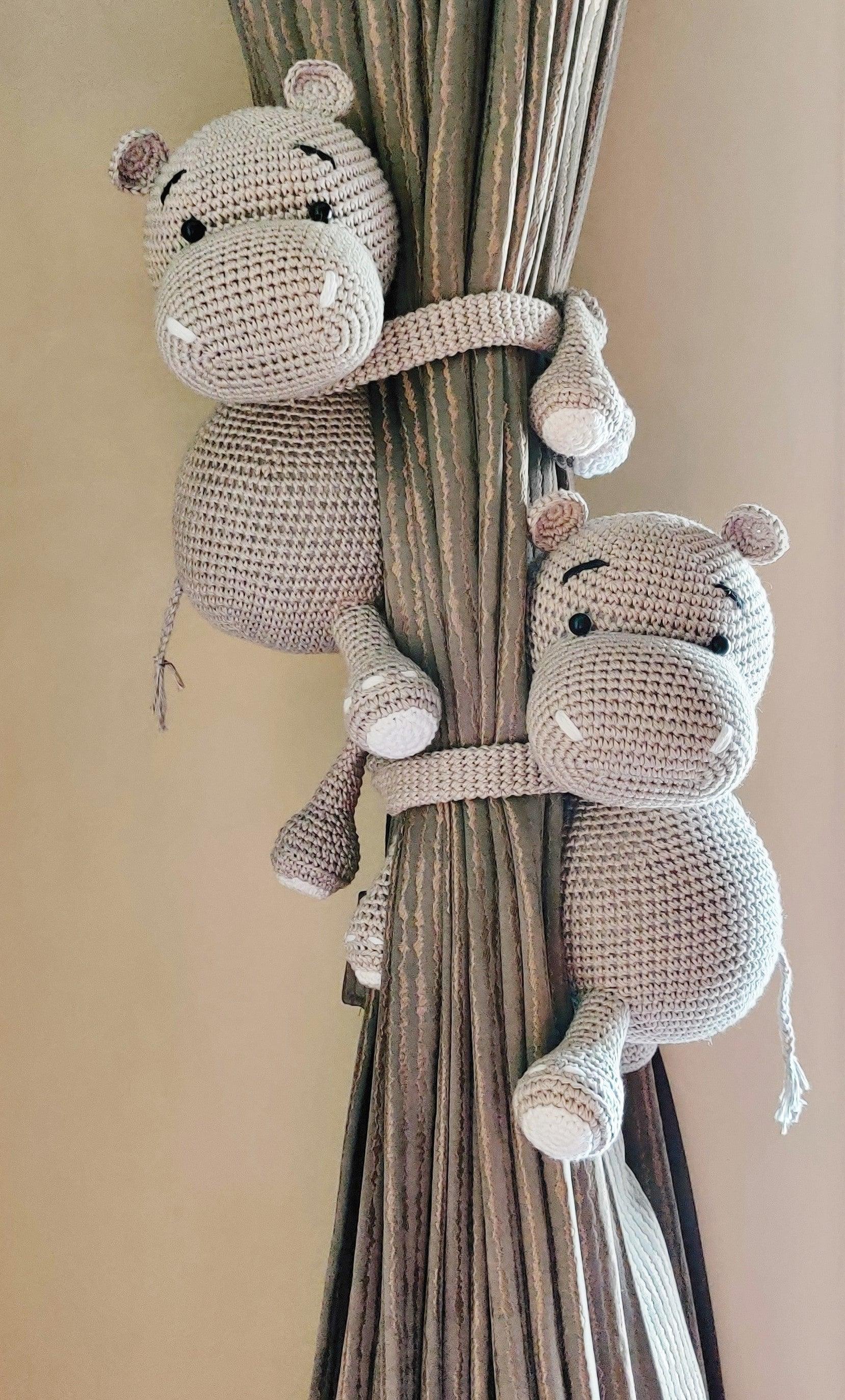 Animal - Elephant curtain Tie / Crochet Toy (Design 2) - Totdot